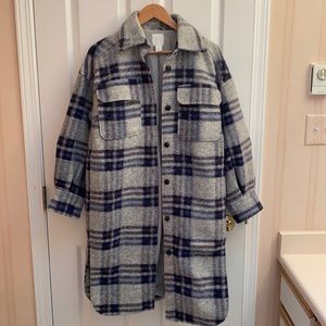 H&M oversized shacket